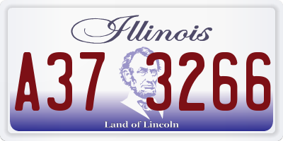 IL license plate A373266