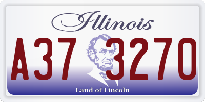 IL license plate A373270