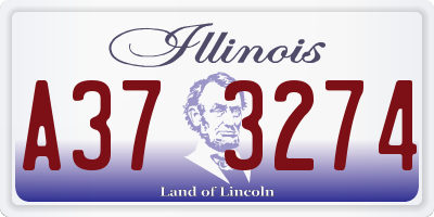 IL license plate A373274