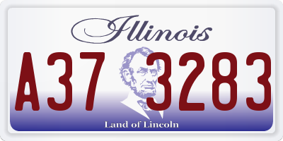 IL license plate A373283