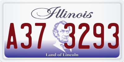 IL license plate A373293
