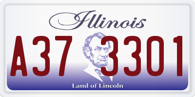 IL license plate A373301