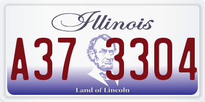 IL license plate A373304