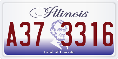 IL license plate A373316