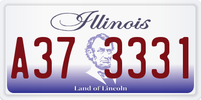 IL license plate A373331