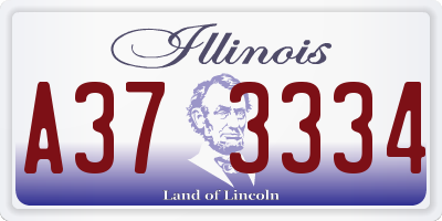 IL license plate A373334