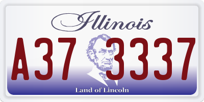 IL license plate A373337