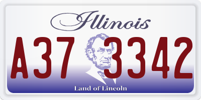 IL license plate A373342