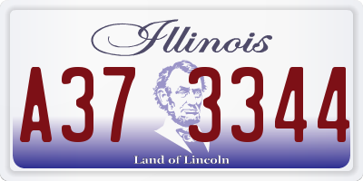 IL license plate A373344
