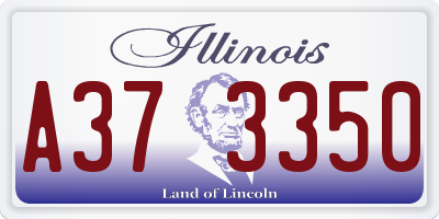 IL license plate A373350