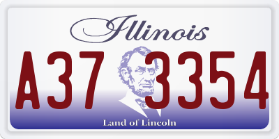 IL license plate A373354