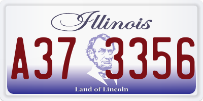 IL license plate A373356