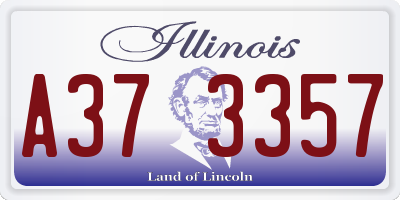 IL license plate A373357