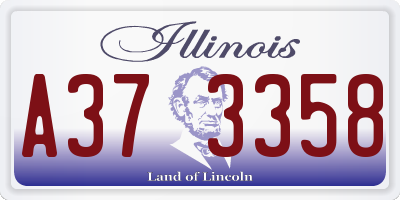 IL license plate A373358