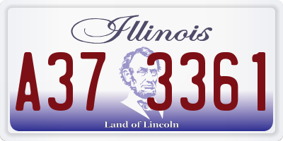 IL license plate A373361