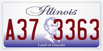 IL license plate A373363