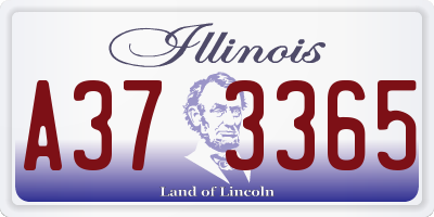 IL license plate A373365