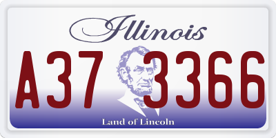 IL license plate A373366