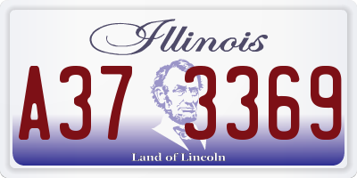 IL license plate A373369