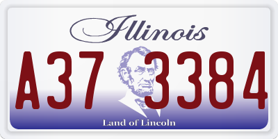 IL license plate A373384