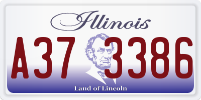 IL license plate A373386