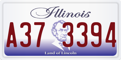 IL license plate A373394