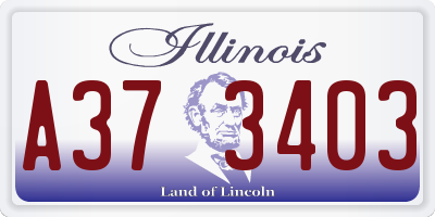 IL license plate A373403