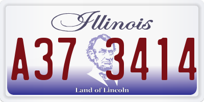 IL license plate A373414