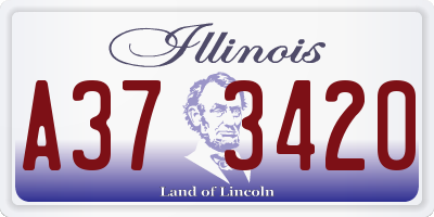 IL license plate A373420