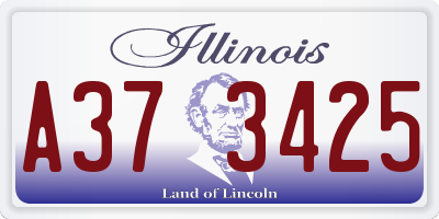 IL license plate A373425