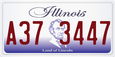 IL license plate A373447
