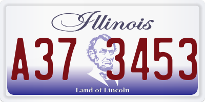 IL license plate A373453