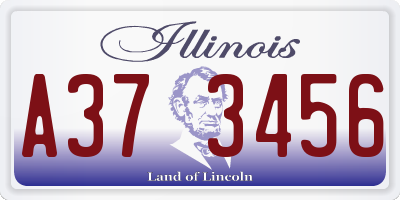 IL license plate A373456