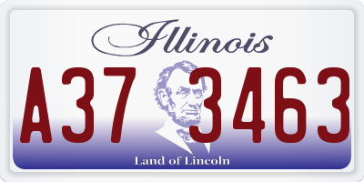 IL license plate A373463