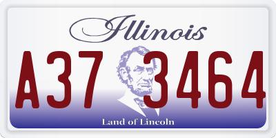 IL license plate A373464