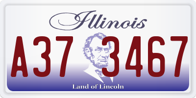 IL license plate A373467
