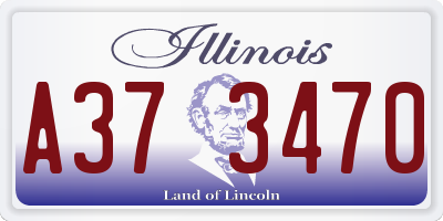 IL license plate A373470