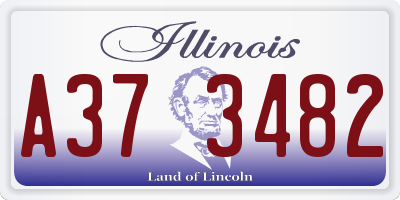 IL license plate A373482