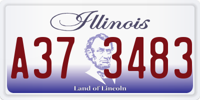 IL license plate A373483