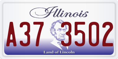 IL license plate A373502