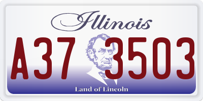 IL license plate A373503