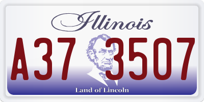 IL license plate A373507