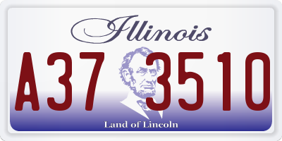 IL license plate A373510