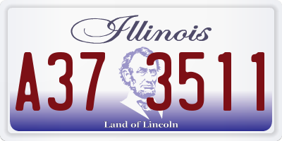 IL license plate A373511