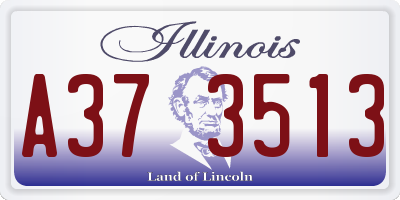 IL license plate A373513