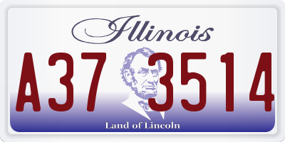 IL license plate A373514