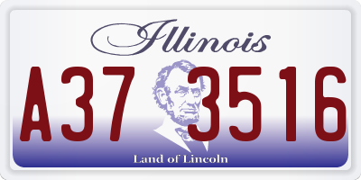 IL license plate A373516