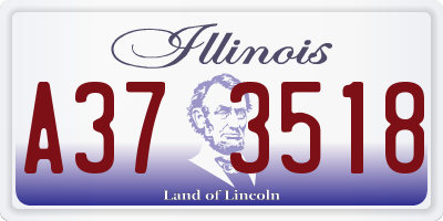 IL license plate A373518