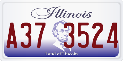 IL license plate A373524