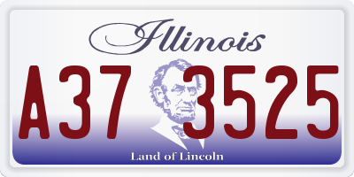 IL license plate A373525